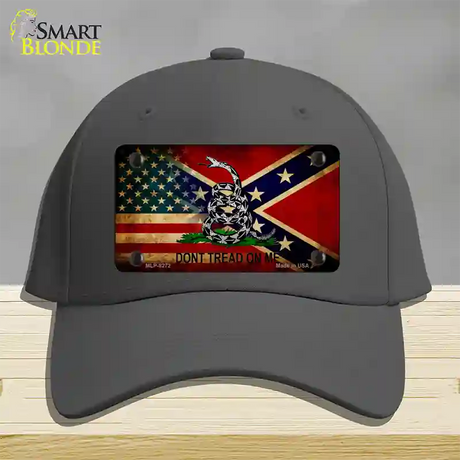 American Confederate Dont Tread Novelty License Plate Hat Cotton / Charcoal