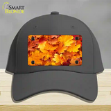 Fall Leaves Novelty License Plate Hat Cotton / Charcoal