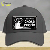 Dont Choke People Novelty License Plate Hat Cotton / Charcoal