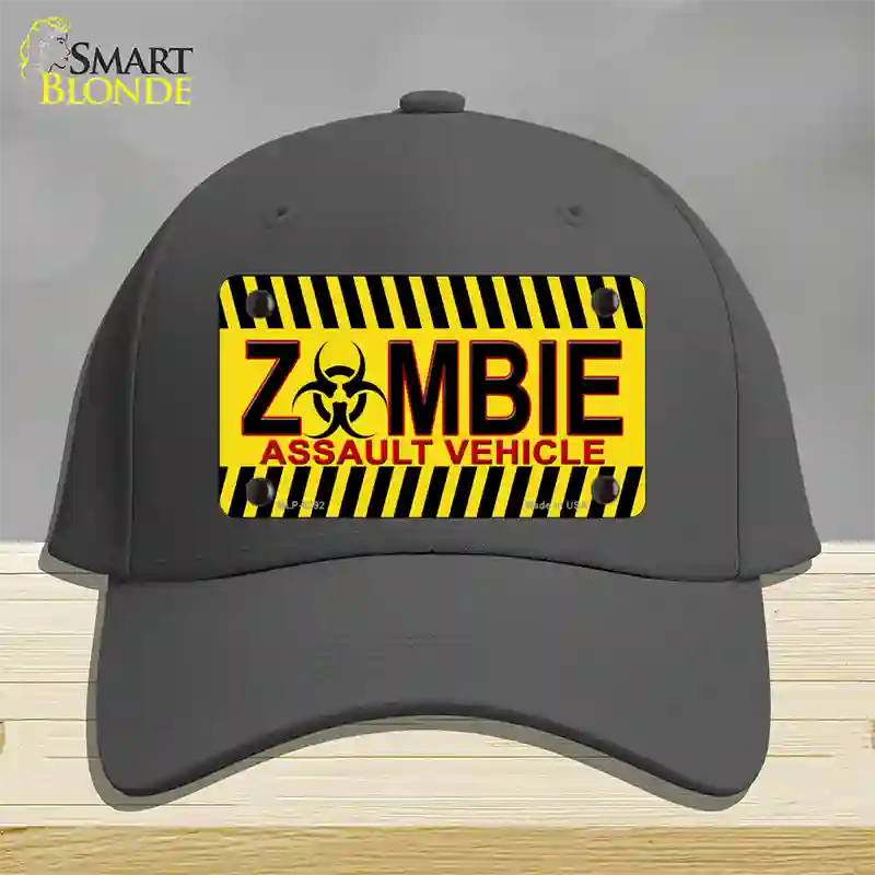 Zombie Assault Vehicle Novelty License Plate Hat Cotton / Charcoal