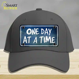 One Day At A Time Novelty License Plate Hat Cotton / Charcoal