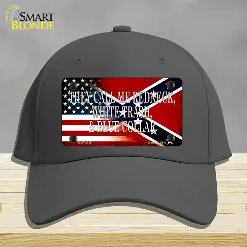 They Call Me Redneck Novelty License Plate Hat Cotton / Charcoal