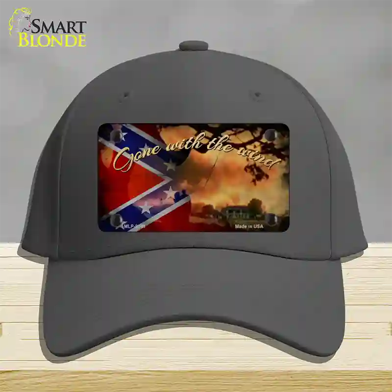 Gone With The Wind Novelty License Plate Hat Cotton / Charcoal