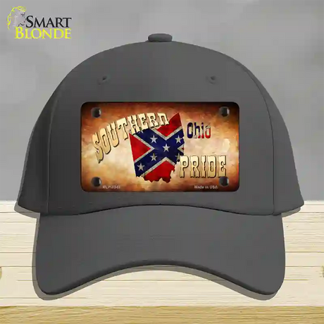 Southern Pride Ohio Novelty License Plate Hat Cotton / Charcoal