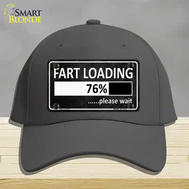 Fart Loading Novelty License Plate Hat Cotton / Charcoal