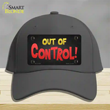 Out Of Control Novelty License Plate Hat Cotton / Charcoal