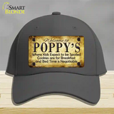 Poppys Novelty License Plate Hat Cotton / Charcoal