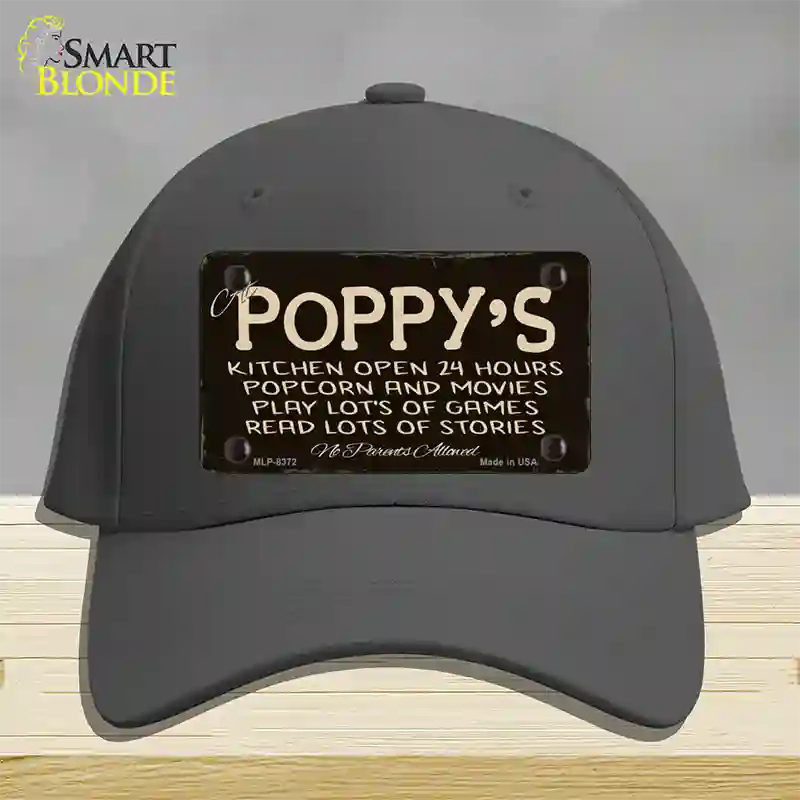 At Poppys Novelty License Plate Hat Cotton / Charcoal