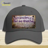 Grandmas Bed & Breakfast Novelty License Plate Hat Cotton / Charcoal