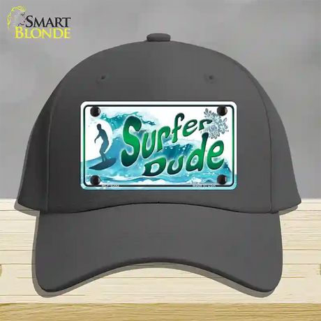 Surfer Dude Novelty License Plate Hat Cotton / Charcoal