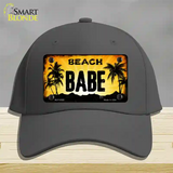 Beach Babe Novelty License Plate Hat Cotton / Charcoal