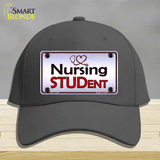 Nursing Student Novelty License Plate Hat Cotton / Charcoal