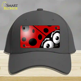 Lady Bug Novelty License Plate Hat Cotton / Charcoal