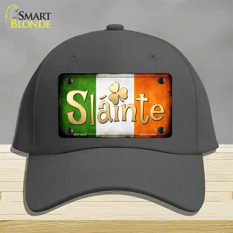 Slainte Novelty License Plate Hat Cotton / Charcoal