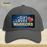 This Girl Loves Her Warriors Novelty License Plate Hat Cotton / Charcoal