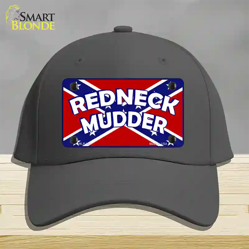 Redneck Mudder Novelty License Plate Hat Cotton / Charcoal