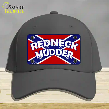 Redneck Mudder Novelty License Plate Hat Cotton / Charcoal