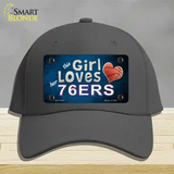 This Girl Loves Her 76ers Novelty License Plate Hat Cotton / Charcoal