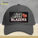 This Girl Loves Her Blazers Novelty License Plate Hat Cotton / Charcoal