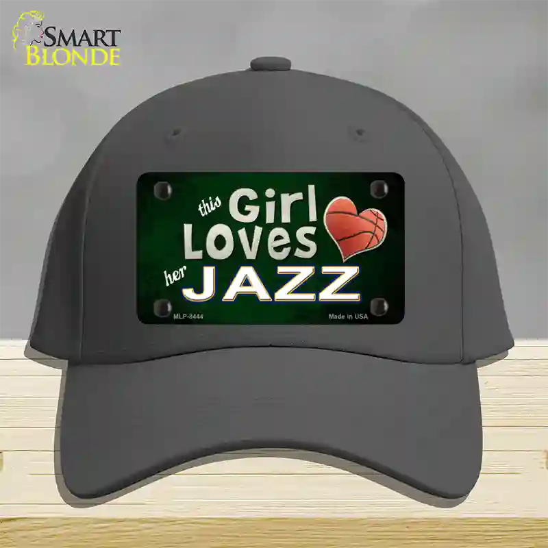 This Girl Loves Her Jazz Novelty License Plate Hat Cotton / Charcoal