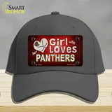 This Girl Loves Her Panthers Hockey Novelty License Plate Hat Cotton / Charcoal