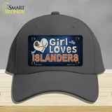 This Girl Loves Her Islanders Novelty License Plate Hat Cotton / Charcoal