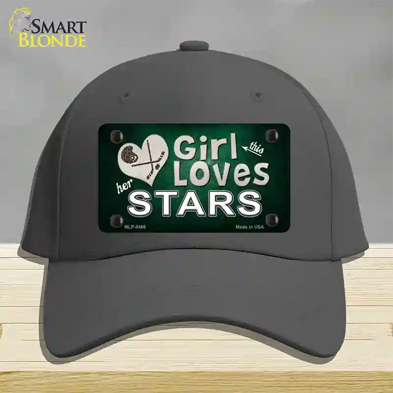 This Girl Loves Her Stars Novelty License Plate Hat Cotton / Charcoal