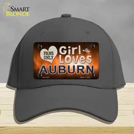 This Girl Loves Auburn Novelty License Plate Hat Cotton / Charcoal