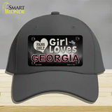 This Girl Loves Georgia Novelty License Plate Hat Cotton / Charcoal