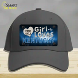 This Girl Loves Kentucky Novelty License Plate Hat Cotton / Charcoal