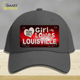 This Girl Loves Louisville Novelty License Plate Hat Cotton / Charcoal