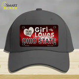 This Girl Loves Ohio State Novelty License Plate Hat Cotton / Charcoal