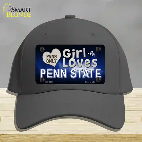 This Girl Loves Penn State Novelty License Plate Hat Cotton / Charcoal