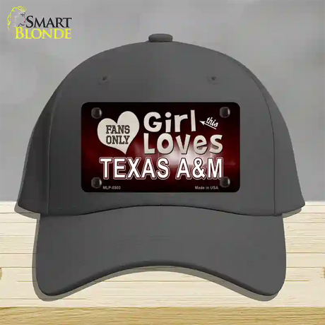 This Girl Loves Texas A&M Novelty License Plate Hat Cotton / Charcoal