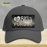 This Girl Loves Purdue Novelty License Plate Hat Cotton / Charcoal