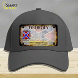 Georgia Rusty State Novelty License Plate Hat Cotton / Charcoal