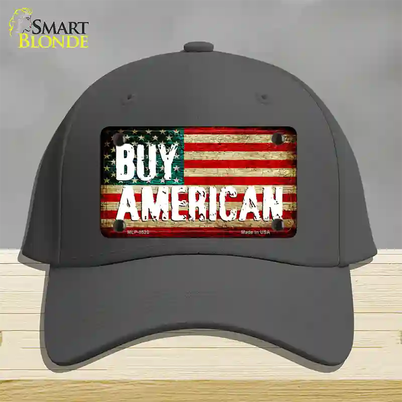 Buy American Novelty License Plate Hat Cotton / Charcoal