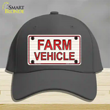 Farm Vehicle Novelty License Plate Hat Cotton / Charcoal