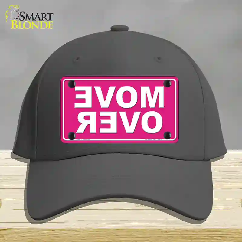 Move Over Pink Novelty License Plate Hat Cotton / Charcoal