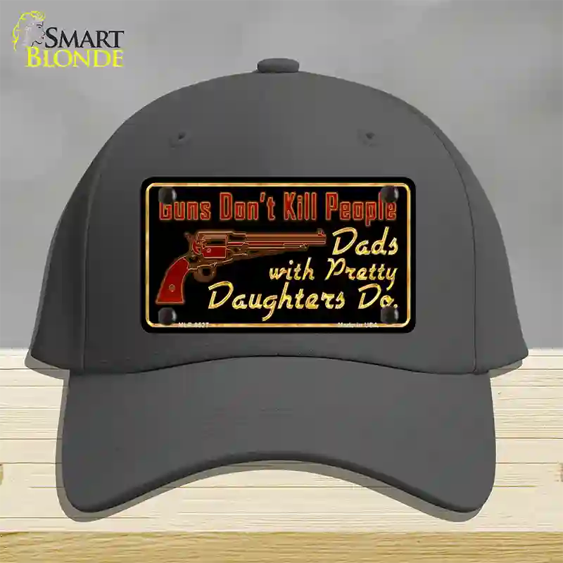 Guns Dont Kill People Novelty License Plate Hat Cotton / Charcoal