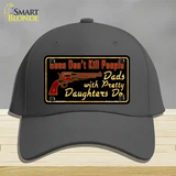 Guns Dont Kill People Novelty License Plate Hat Cotton / Charcoal