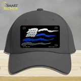 Thin Blue Line Flag Novelty License Plate Hat Cotton / Charcoal