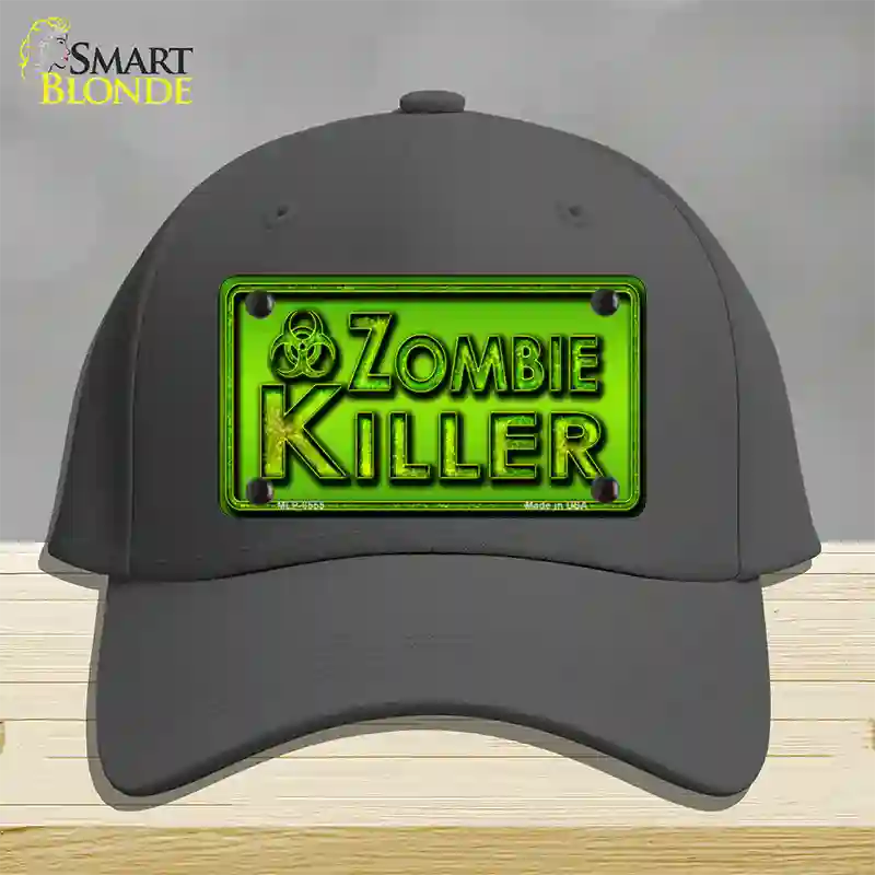 Zombie Killer Novelty License Plate Hat Cotton / Charcoal