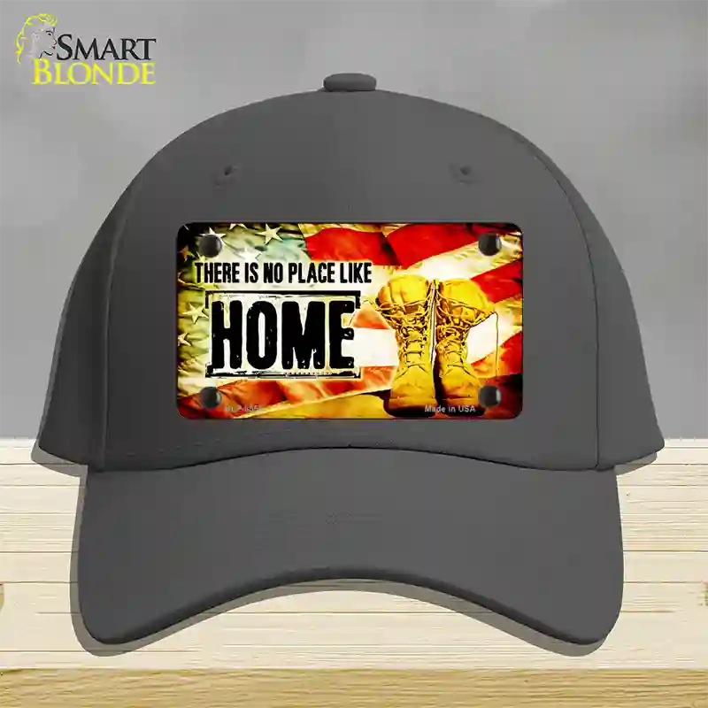 There Is No Place Like Home Novelty License Plate Hat Cotton / Charcoal