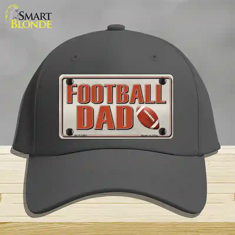 Football Dad Novelty License Plate Hat Cotton / Charcoal