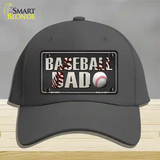 Baseball Dad Novelty License Plate Hat Cotton / Charcoal