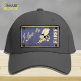 I Love My Seabee Novelty License Plate Hat Cotton / Charcoal