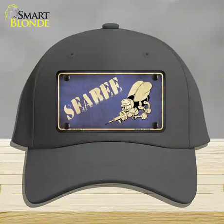 Seabee Novelty License Plate Hat Cotton / Charcoal