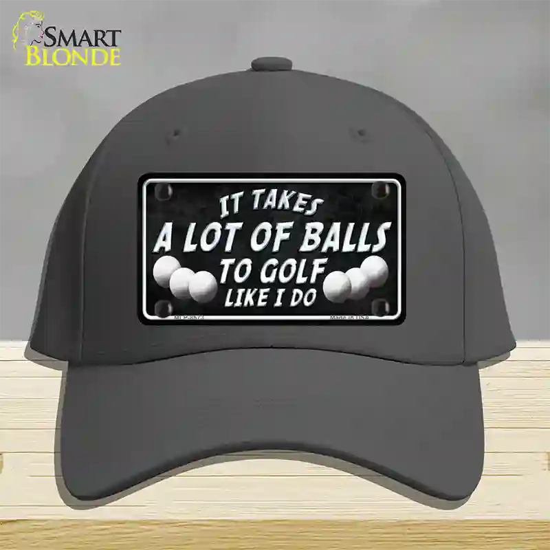 A Lot Of Balls Novelty License Plate Hat Cotton / Charcoal