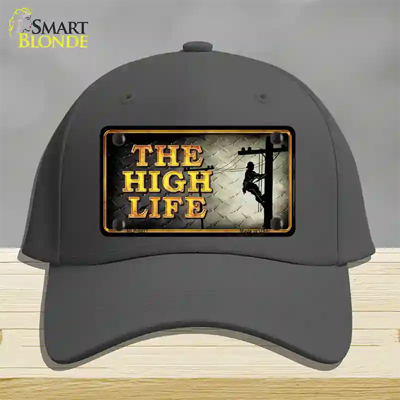 The High Life Novelty License Plate Hat Cotton / Charcoal